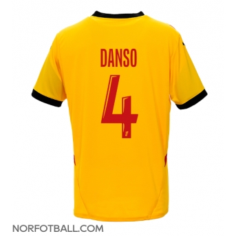Billige Fotballdrakt RC Lens Kevin Danso #4 Replika Hjemmedrakt 2024-25 Kortermet